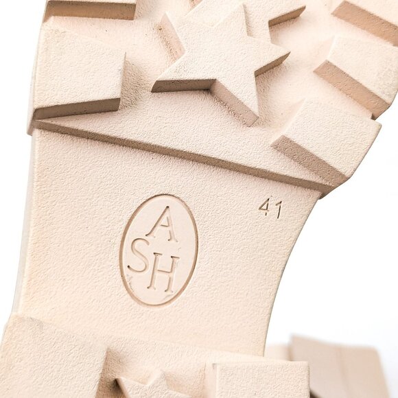 Ash Women Links Ivory Leather Platform Ankle Chelsea Boots 10.5US EUR41 - Picture 8 of 8